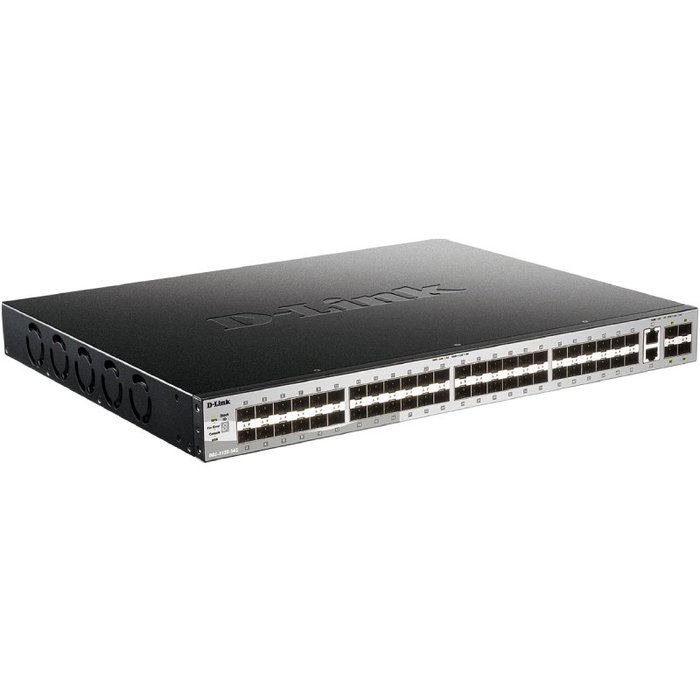 D-Link DGS-3130-54S/E Switch Gestionado Capa 3 Apilable con 48 SFP, 2 10GBASE-T y 4 SFP+ D-Link DGS-3130-54S/E Switch Gestionado Capa 3 Apilable con 48 SFP, 2 10GBASE-T y 4 SFP+